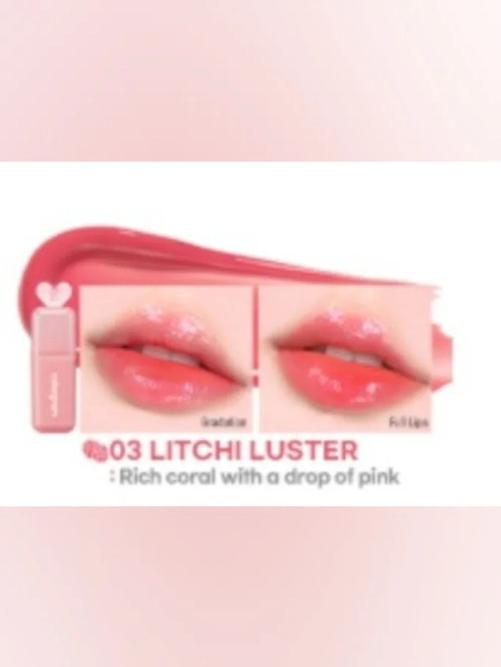 COLORGRAM Juicy Drop Tint 03 Litchi Luster | Juicy Lip Gloss, Glowing Lip Stain